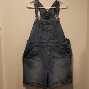 Jean overall shorts